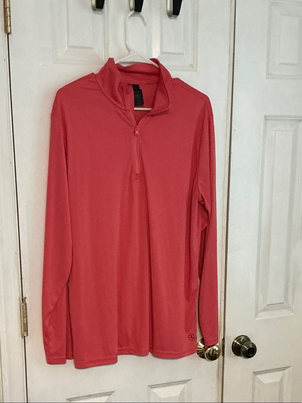 Men's Coral Half-Zip Performance Sweater
